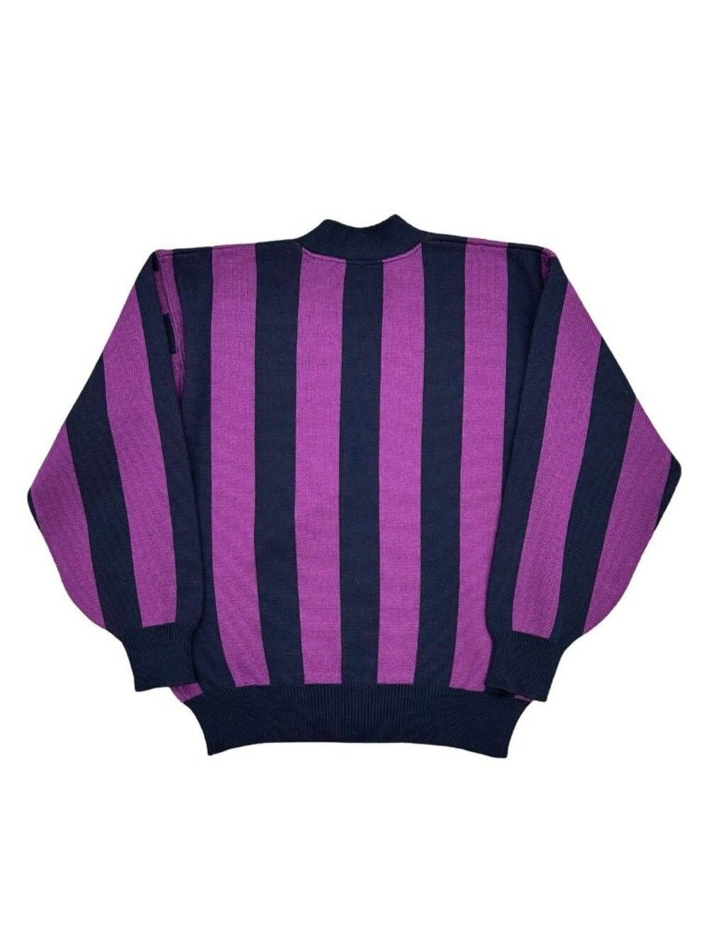 Dior Vintage Wool Cardigan M Purple Navy - Picture 2 of 5